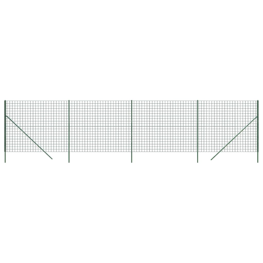Gard plasă de sârmă, verde, 1,6x10 m, oțel galvanizat Lando - Lando