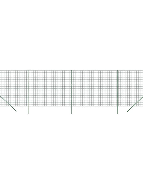 Încărcați imaginea în vizualizatorul Galerie, Gard plasă de sârmă, verde, 1,8x10 m, oțel galvanizat Lando - Lando
