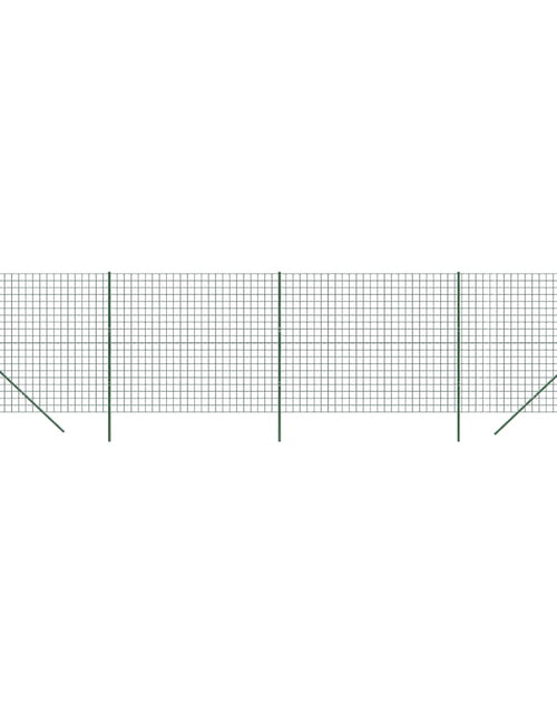 Загрузите изображение в средство просмотра галереи, Gard plasă de sârmă, verde, 2x10 m, oțel galvanizat Lando - Lando
