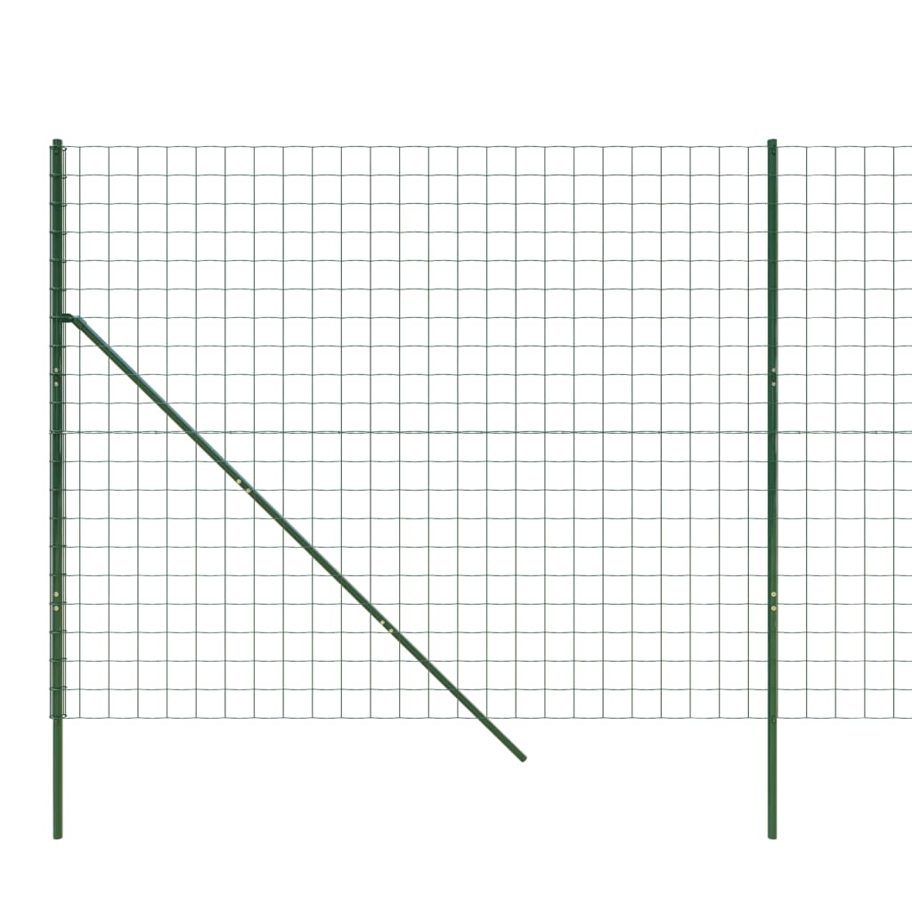 Gard plasă de sârmă, verde, 2,2x10 m, oțel galvanizat Lando - Lando