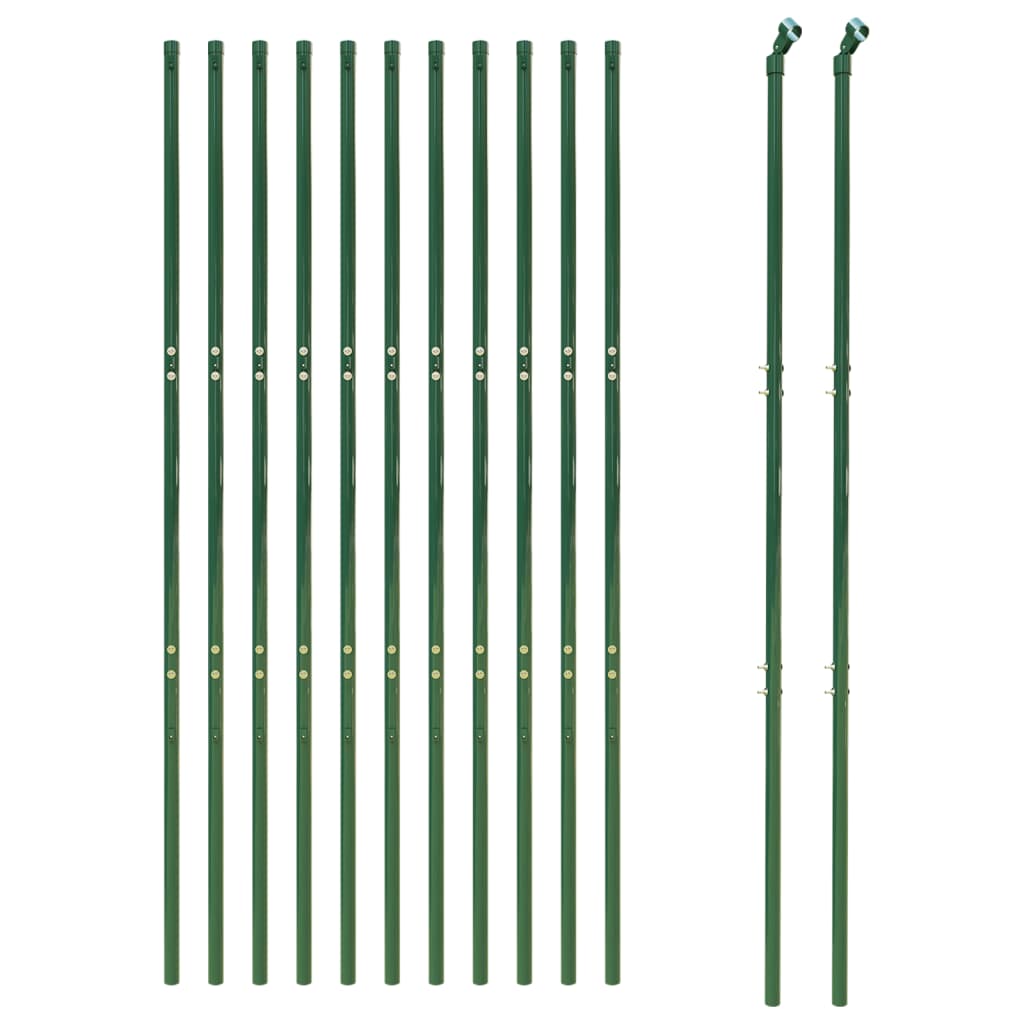 Gard plasă de sârmă, verde, 2x25 m, oțel galvanizat Lando - Lando