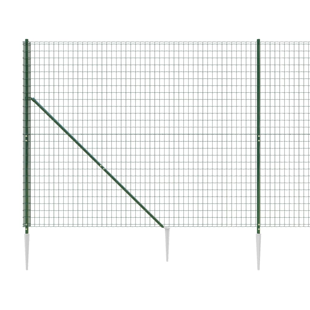 Gard plasă de sârmă cu țăruși de fixare, verde, 2x25 m Lando - Lando