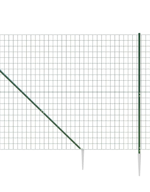 Încărcați imaginea în vizualizatorul Galerie, Gard plasă de sârmă cu țăruși de fixare, verde, 1,6x10 m Lando - Lando
