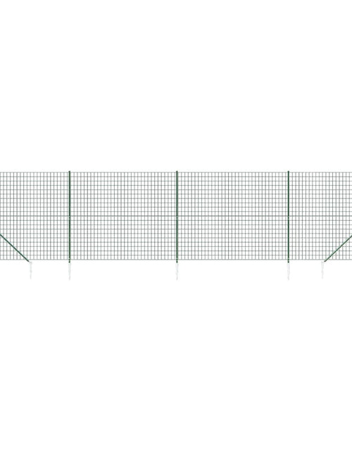 Загрузите изображение в средство просмотра галереи, Gard plasă de sârmă cu țăruși de fixare, verde, 1,8x10 m Lando - Lando
