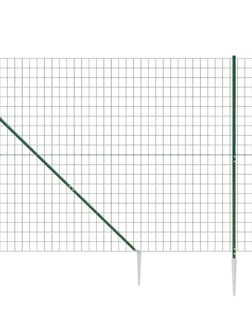 Загрузите изображение в средство просмотра галереи, Gard plasă de sârmă cu țăruși de fixare, verde, 1,8x10 m Lando - Lando

