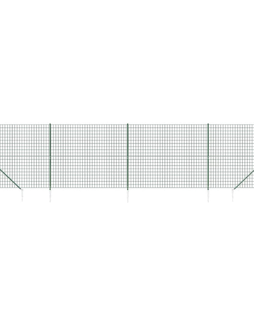 Încărcați imaginea în vizualizatorul Galerie, Gard plasă de sârmă cu țăruși de fixare, verde, 2x10 m Lando - Lando
