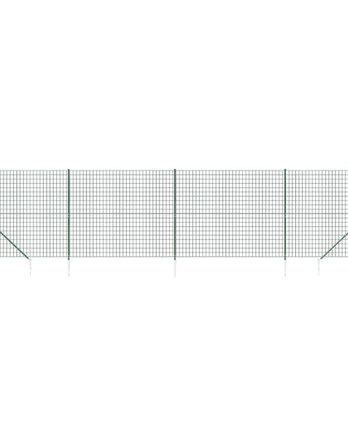 Загрузите изображение в средство просмотра галереи, Gard plasă de sârmă cu țăruși de fixare, verde, 2,2x10 m Lando - Lando
