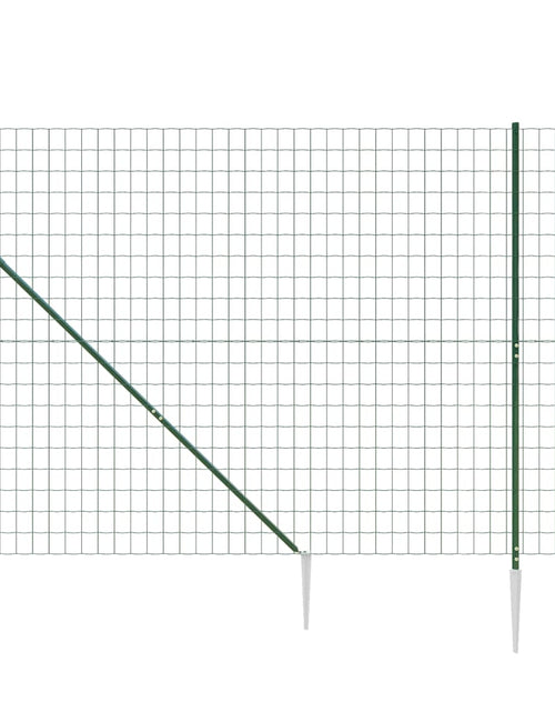 Încărcați imaginea în vizualizatorul Galerie, Gard plasă de sârmă cu țăruși de fixare, verde, 2,2x10 m Lando - Lando
