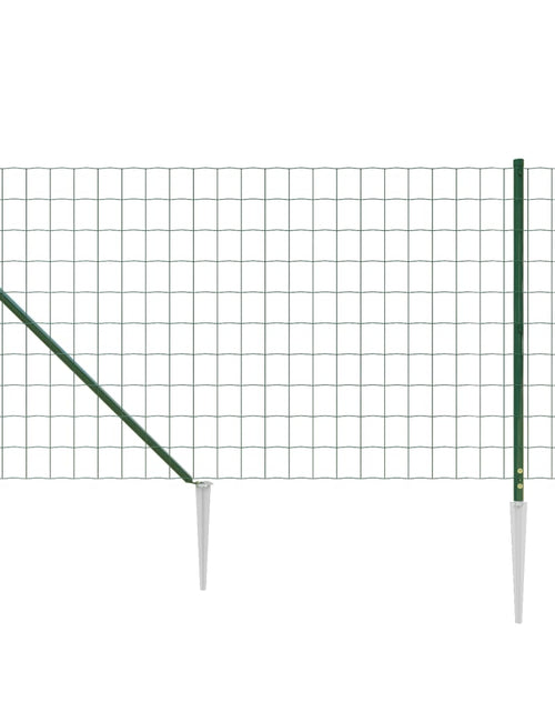 Загрузите изображение в средство просмотра галереи, Gard plasă de sârmă cu țăruși de fixare, verde, 0,8x25 m Lando - Lando

