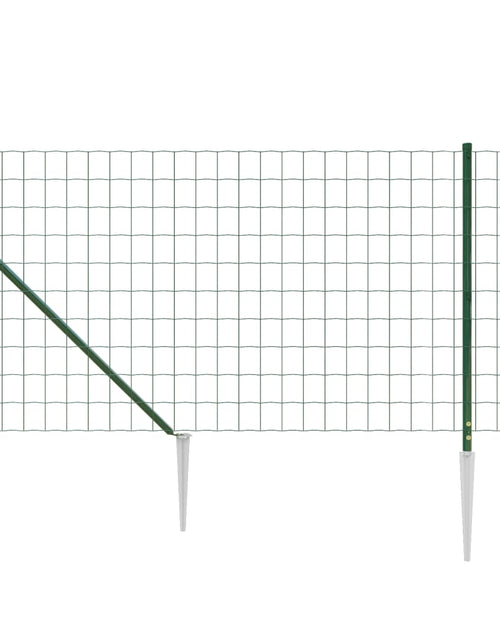 Încărcați imaginea în vizualizatorul Galerie, Gard plasă de sârmă cu țăruși de fixare, verde, 0,8x25 m Lando - Lando
