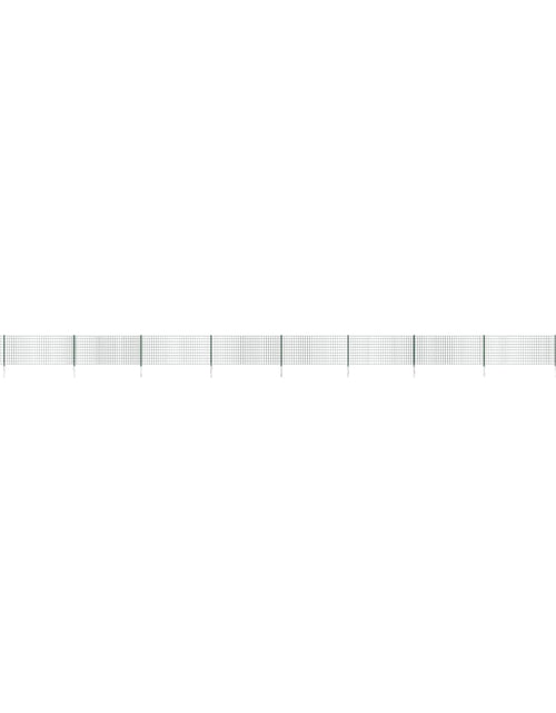 Încărcați imaginea în vizualizatorul Galerie, Gard plasă de sârmă cu țăruși de fixare, verde, 1,1x25 m Lando - Lando
