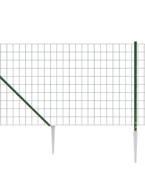 Загрузите изображение в средство просмотра галереи, Gard plasă de sârmă cu țăruși de fixare, verde, 1,1x25 m Lando - Lando

