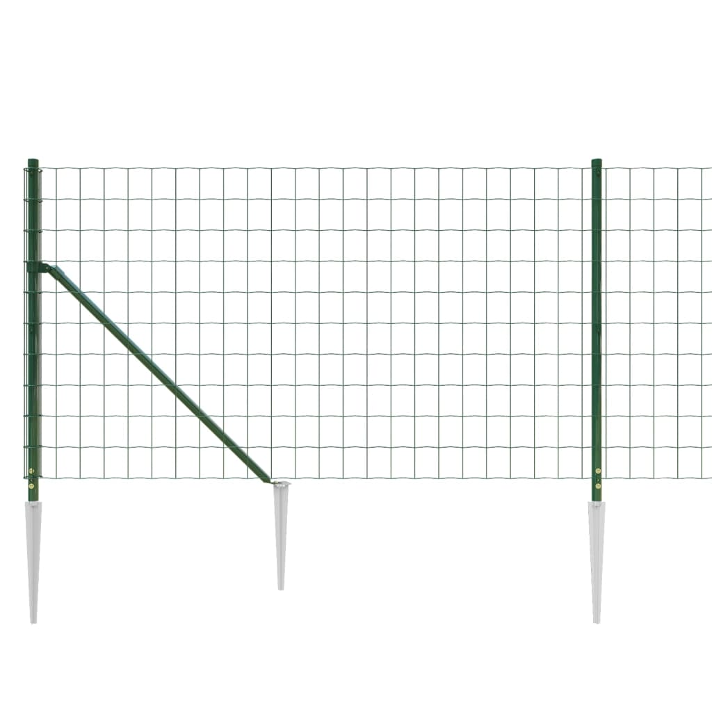 Gard plasă de sârmă cu țăruși de fixare, verde, 1,1x25 m Lando - Lando