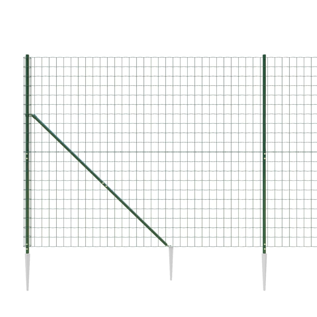 Gard plasă de sârmă cu țăruși de fixare, verde, 1,6x25 m Lando - Lando
