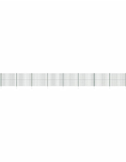 Încărcați imaginea în vizualizatorul Galerie, Gard plasă de sârmă cu țăruși de fixare, verde, 2,2x25 m Lando - Lando

