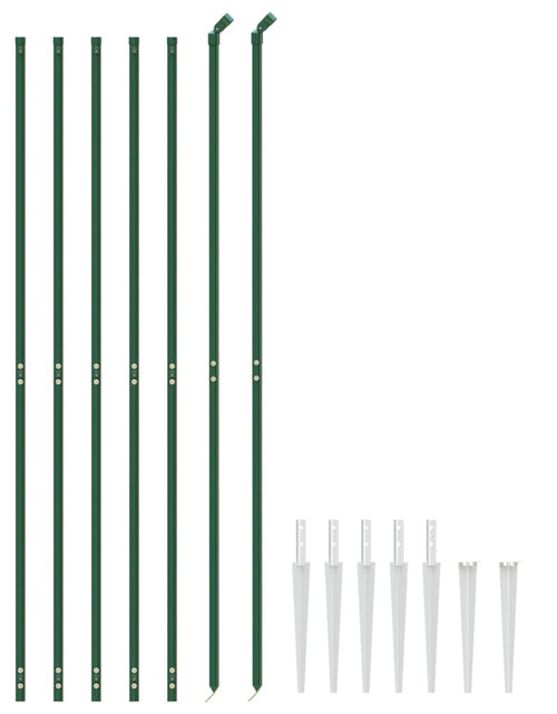 Загрузите изображение в средство просмотра галереи, Gard plasă de sârmă cu țăruși de fixare, verde, 2x10 m Lando - Lando

