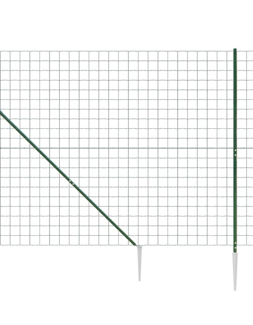 Загрузите изображение в средство просмотра галереи, Gard plasă de sârmă cu țăruși de fixare, verde, 2x10 m Lando - Lando
