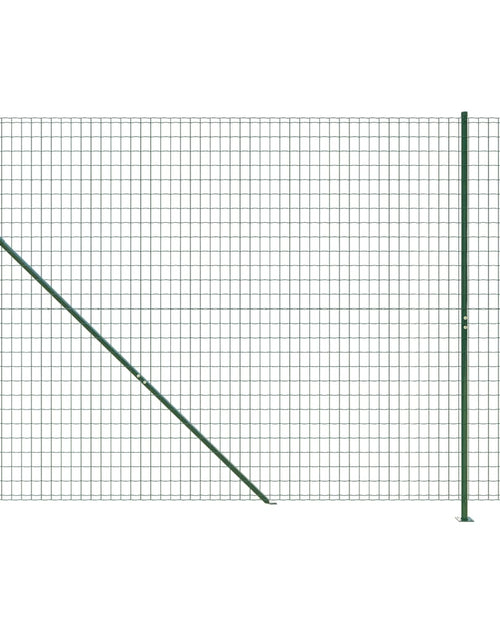 Încărcați imaginea în vizualizatorul Galerie, Gard plasă de sârmă cu bordură, verde, 1,6x10 m Lando - Lando
