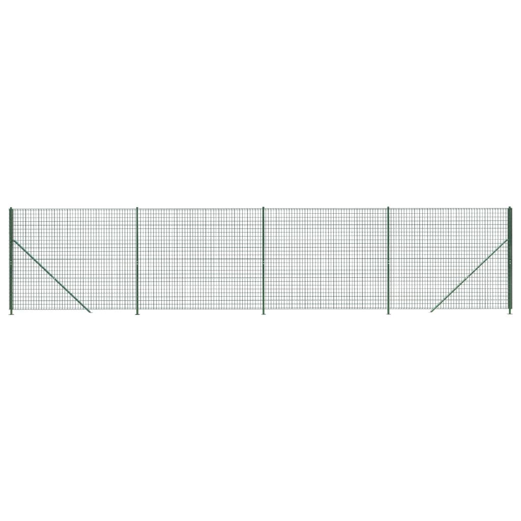 Gard plasă de sârmă cu bordură, verde, 1,8x10 m Lando - Lando