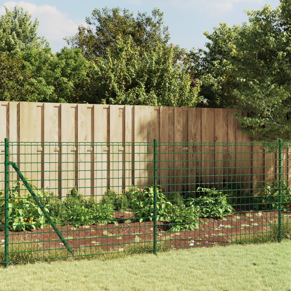Gard plasă de sârmă cu bordură, verde, 1,1x25 m Lando - Lando