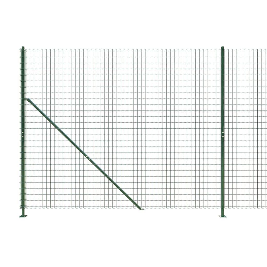 Gard plasă de sârmă cu bordură, verde, 1,8x25 m Lando - Lando