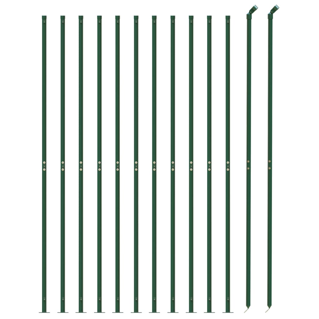 Gard plasă de sârmă cu bordură, verde, 2x25 m Lando - Lando