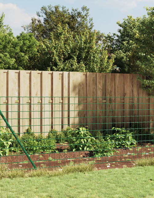 Загрузите изображение в средство просмотра галереи, Gard plasă de sârmă cu bordură, verde, 1,1x10 m Lando - Lando
