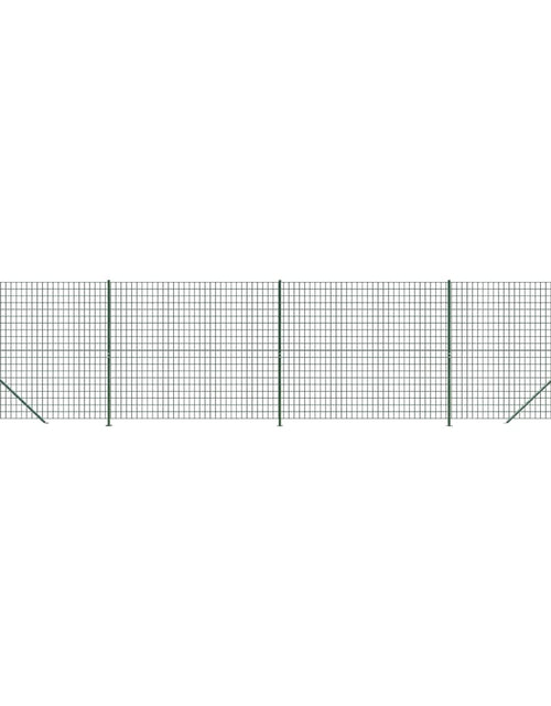 Încărcați imaginea în vizualizatorul Galerie, Gard plasă de sârmă cu bordură, verde, 1,6x10 m Lando - Lando
