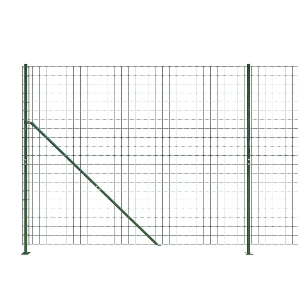 Gard plasă de sârmă cu bordură, verde, 1,8x10 m Lando - Lando