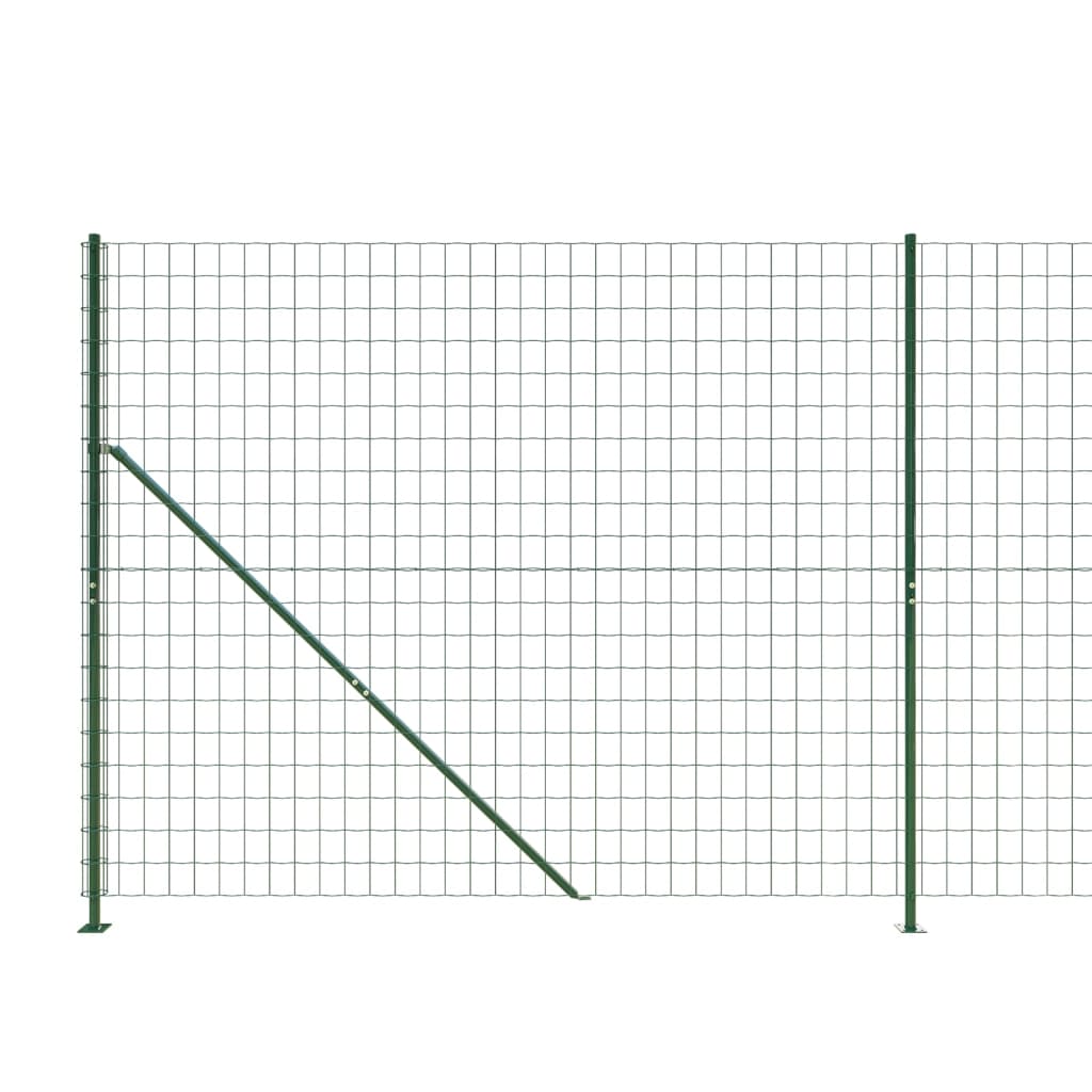 Gard plasă de sârmă cu bordură, verde, 2,2x10 m Lando - Lando