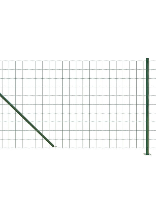 Загрузите изображение в средство просмотра галереи, Gard plasă de sârmă cu bordură, verde, 0,8x25 m Lando - Lando
