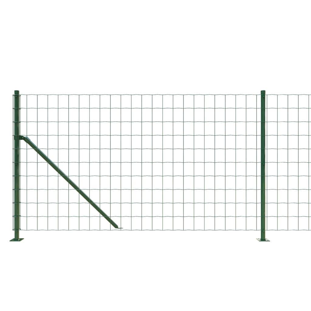 Gard plasă de sârmă cu bordură, verde, 0,8x25 m Lando - Lando
