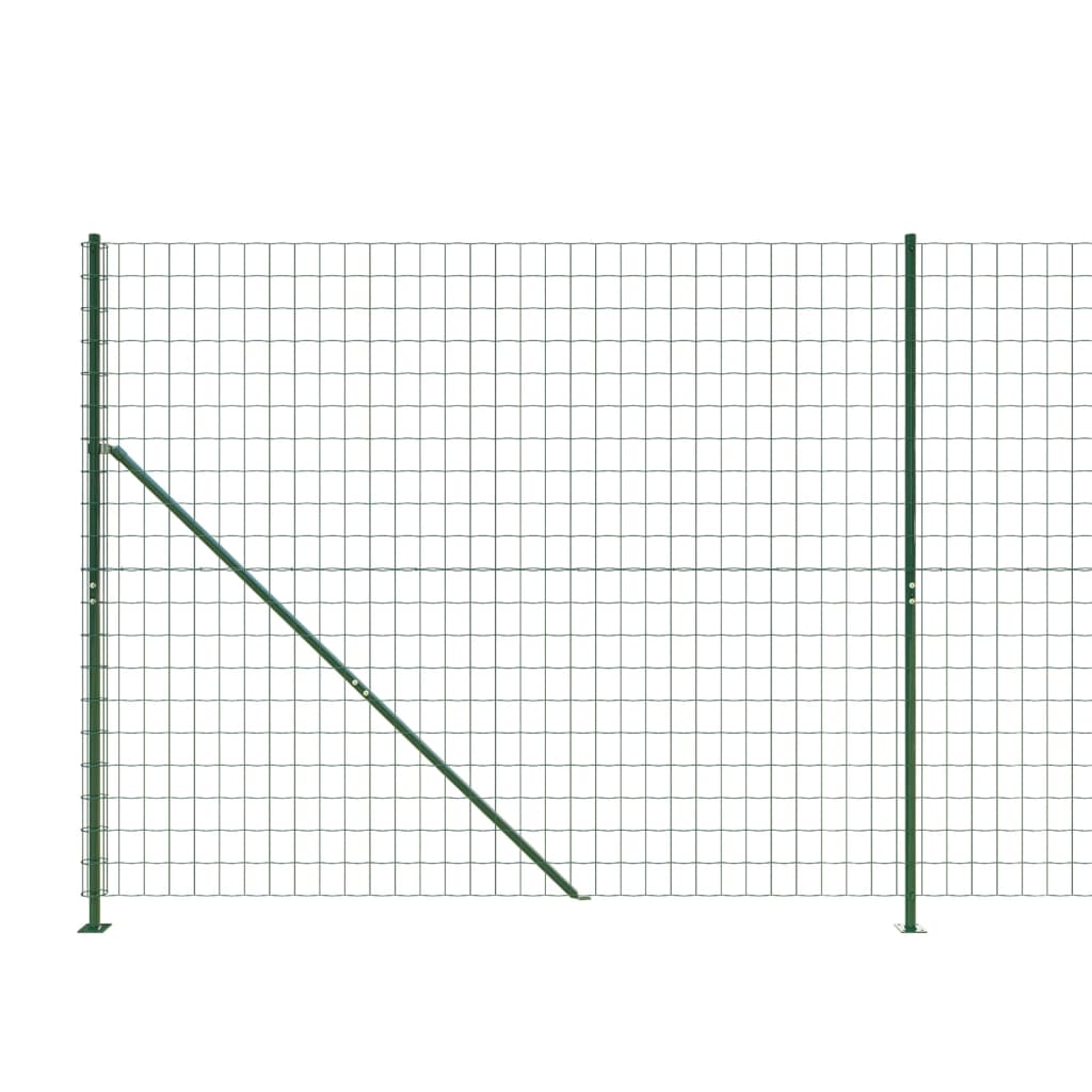 Gard plasă de sârmă cu bordură, verde, 1,8x25 m Lando - Lando