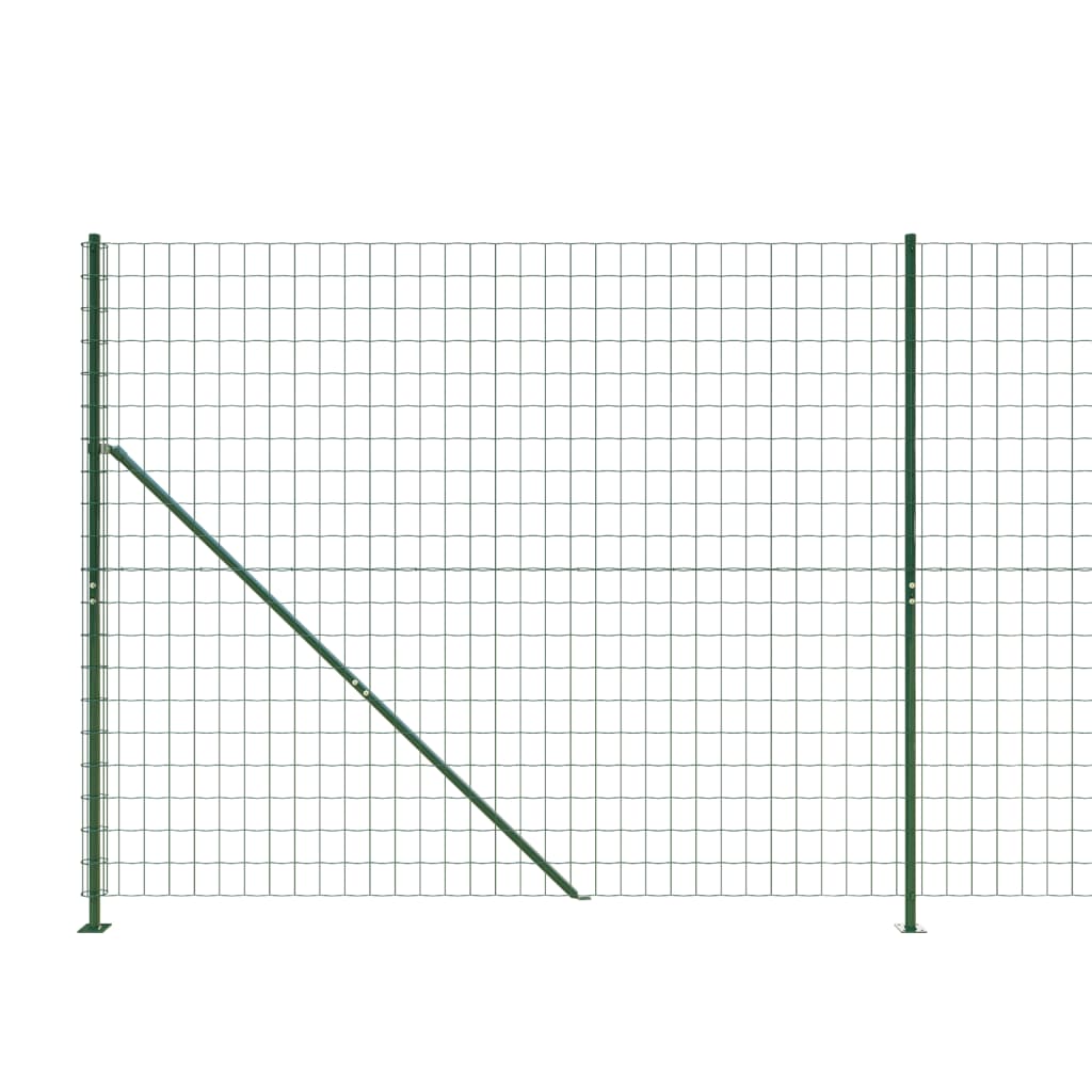 Gard plasă de sârmă cu bordură, verde, 2x25 m Lando - Lando