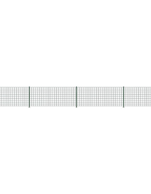 Încărcați imaginea în vizualizatorul Galerie, Gard plasă de sârmă cu bordură, verde, 1,1x10 m Lando - Lando
