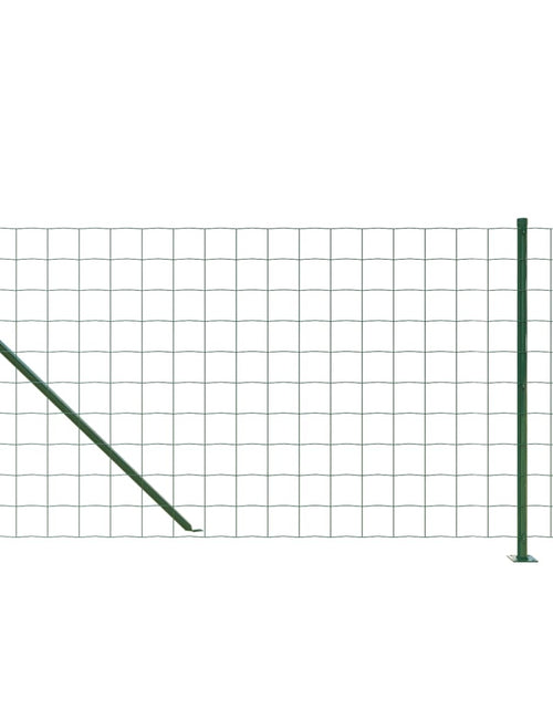 Încărcați imaginea în vizualizatorul Galerie, Gard plasă de sârmă cu bordură, verde, 1,1x10 m Lando - Lando

