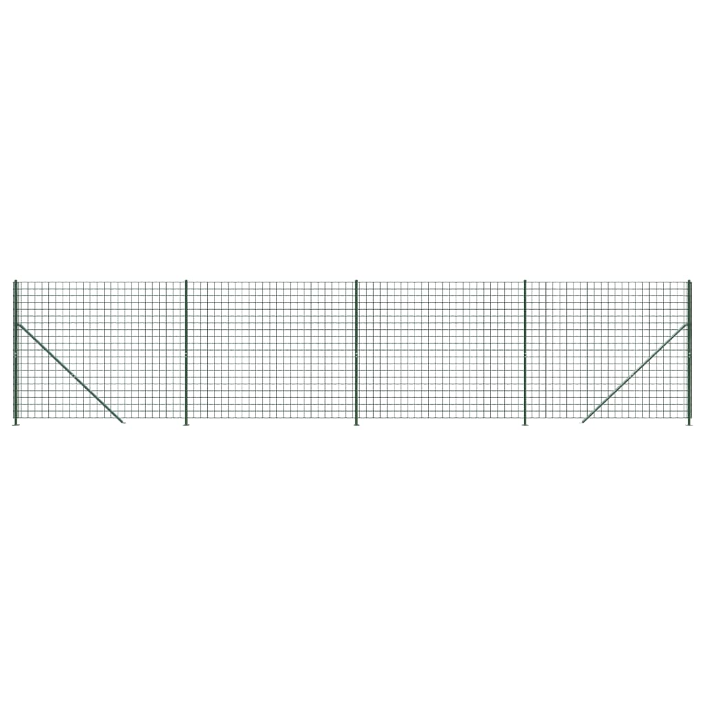 Gard plasă de sârmă cu bordură, verde, 1,6x10 m Lando - Lando