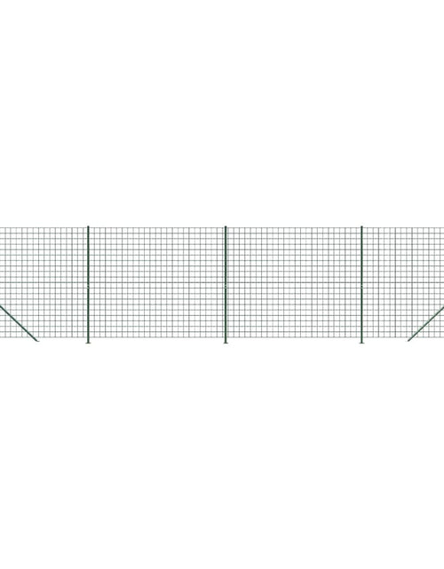 Загрузите изображение в средство просмотра галереи, Gard plasă de sârmă cu bordură, verde, 2,2x10 m - Lando
