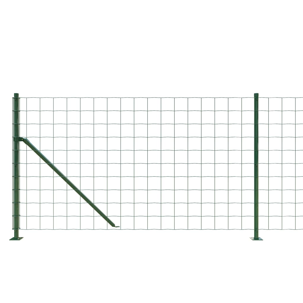 Gard plasă de sârmă cu bordură, verde, 0,8x25 m Lando - Lando