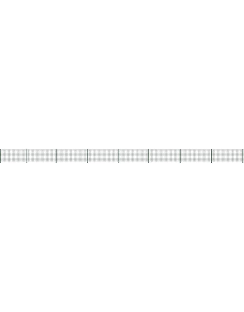 Încărcați imaginea în vizualizatorul Galerie, Gard plasă de sârmă cu bordură, verde, 1x25 m Lando - Lando
