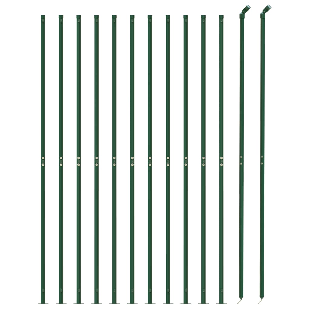 Gard plasă de sârmă cu bordură, verde, 1x25 m Lando - Lando