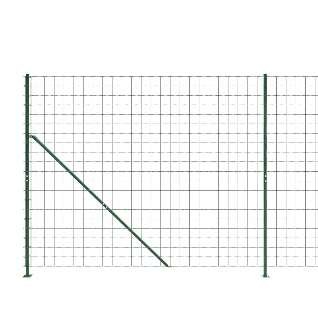Gard plasă de sârmă cu bordură, verde, 1,4x25 m Lando - Lando