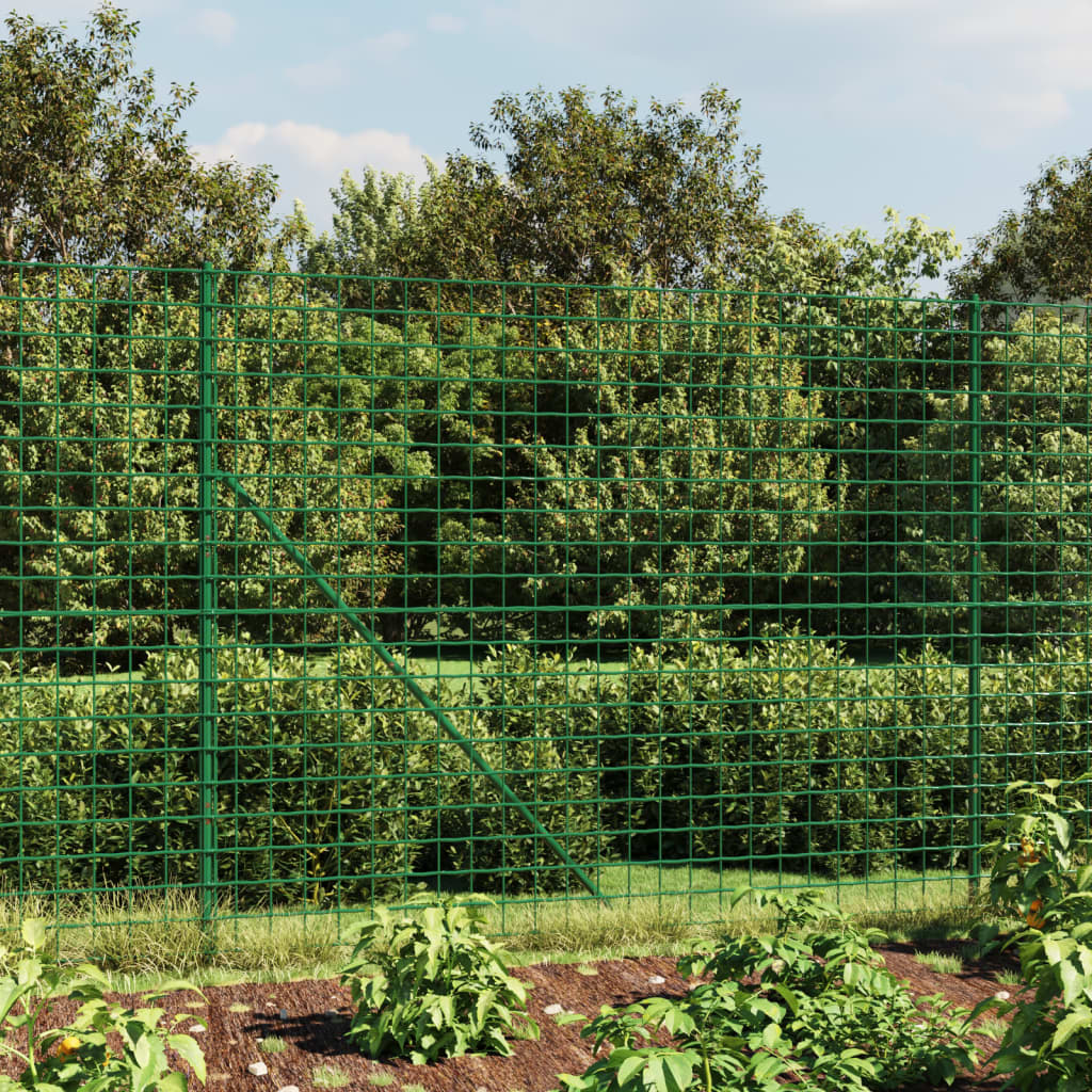 Gard plasă de sârmă cu bordură, verde, 1,4x25 m Lando - Lando