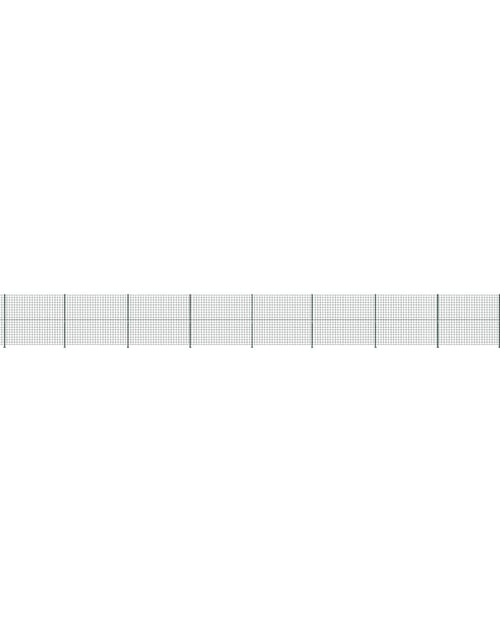 Încărcați imaginea în vizualizatorul Galerie, Gard plasă de sârmă cu bordură, verde, 2,2x25 m Lando - Lando
