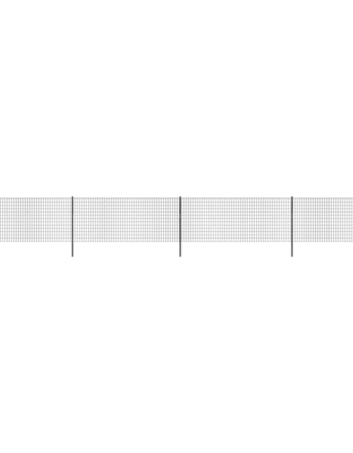 Загрузите изображение в средство просмотра галереи, Gard plasă de sârmă, antracit, 1x10 m, oțel galvanizat Lando - Lando
