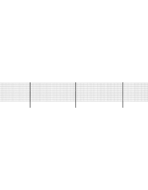 Загрузите изображение в средство просмотра галереи, Gard plasă de sârmă, antracit, 1,1x10 m, oțel galvanizat Lando - Lando
