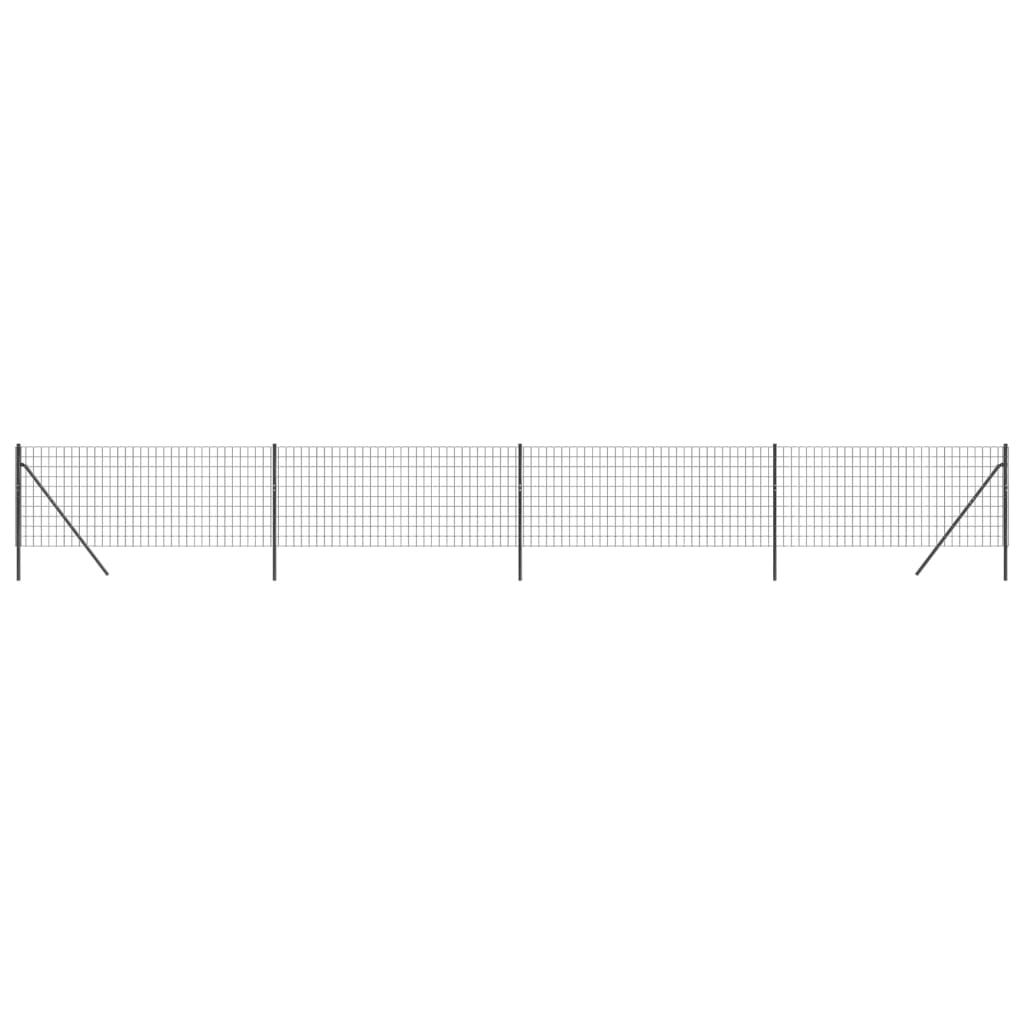 Gard plasă de sârmă, antracit, 1,1x10 m, oțel galvanizat Lando - Lando