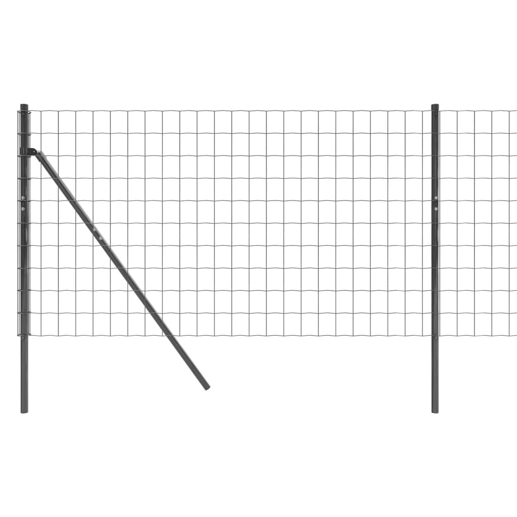 Gard plasă de sârmă, antracit, 1,1x10 m, oțel galvanizat Lando - Lando