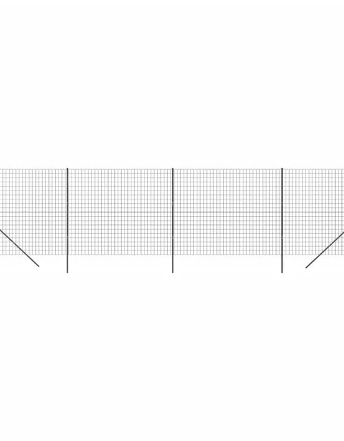 Încărcați imaginea în vizualizatorul Galerie, Gard plasă de sârmă, antracit, 1,8x10 m, oțel galvanizat Lando - Lando
