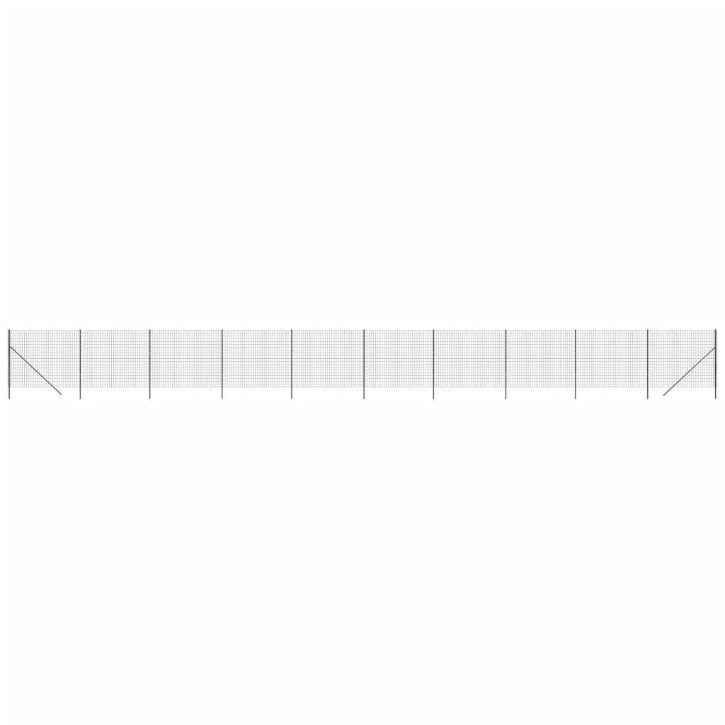 Gard plasă de sârmă, antracit, 1,4x25 m, oțel galvanizat Lando - Lando